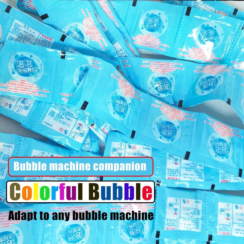 10-30Pcs Bubble Machine Supplement Liquid Colorful Bubble Concentrated Granules 10Pcs ≈ 500Ml Bubble Gun Supplement Granules