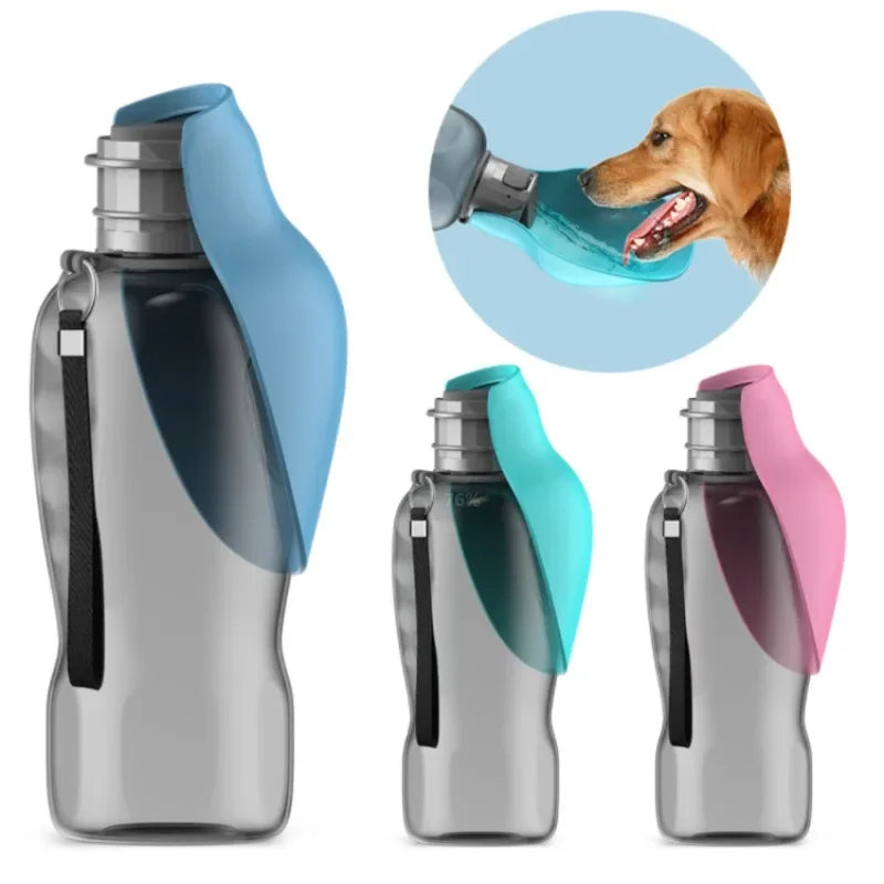 800ML Dog Water Bottle Portable for Small Medium Big Dogs Outdoor Travel Drinking Bowl Puppy Cat Feeder Pet Labrador Accessories