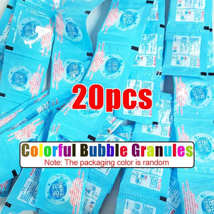 10-30Pcs Bubble Machine Supplement Liquid Colorful Bubble Concentrated Granules 10Pcs ≈ 500Ml Bubble Gun Supplement Granules