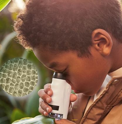 Pocket-sized Microscope with LED Light